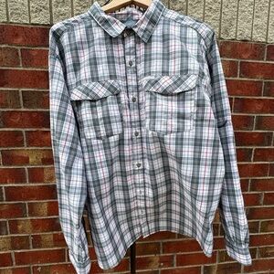 Columbia Button Long Sleeve Vent Shirt Fishing Hiking Gorpcore Outdoor Casual XL